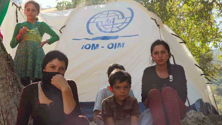 Jesidische Flüchtlinge im Nordirak (Bild: dpa)