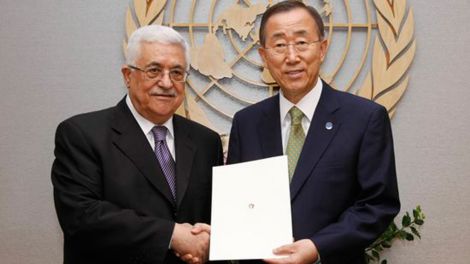 Abbas und Ban Ki-moon (Bild: UN Photo/Paulo Filgueiras)