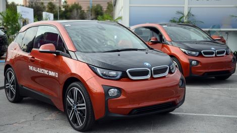 Das Elektro-Auto BMW i3 (Bild: dpa)