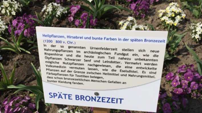 Ein Schild im BUGA-Themengarten - Foto: rbb Inforadio/Anke Schaefer