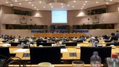 Sitzungssaal im EU-Parlament, Foto: Sabrina Wendling, ©rbb-Inforadio 2014