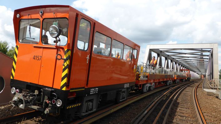 Bauarbeiten am U-Bahnhof Gleisdreieck, aufgenommen am 29. 07. 2015 im Rahmen einer Führung von Journalisten - Foto: D. Ringel / © rbb-Inforadio 2014
