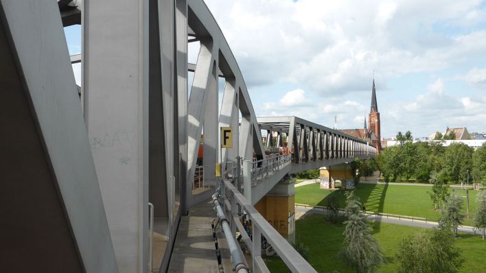 Bauarbeiten am U-Bahnhof Gleisdreieck, aufgenommen am 29. 07. 2015 im Rahmen einer Führung von Journalisten - Foto: D. Ringel / © rbb-Inforadio 2014