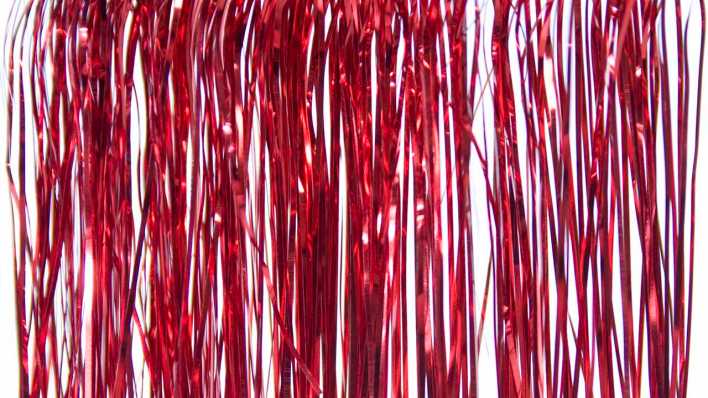 Rotes Lametta (Bild: colourbox.com) Rotes Lametta (Bild: colourbox.com)