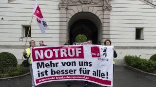 Streik an der Charité (Bild: imago/Markus Heine)