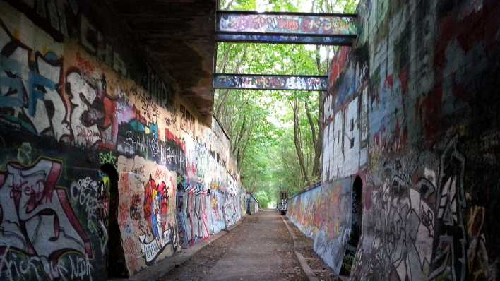 Eingang zum Naturpark Schöneberg in Berlin - Foto: rbb Inforadio/Dominik Lenz Eingang zum Naturpark Schöneberg in Berlin - Foto: rbb Inforadio/Dominik Lenz