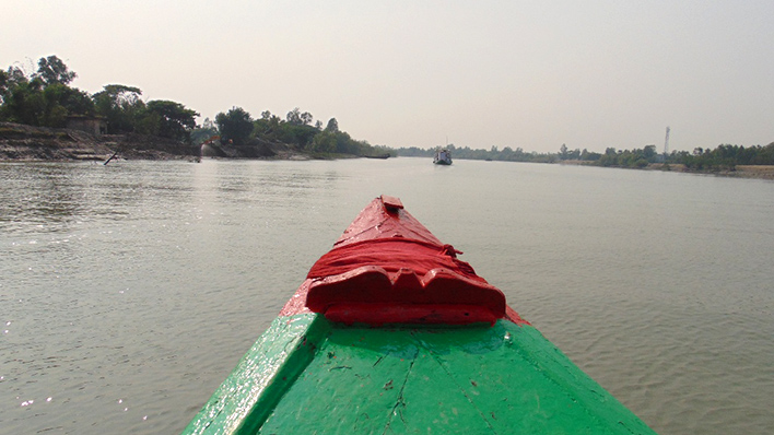 Boot auf dem Ganges (Foto: Sandra Petersmann)