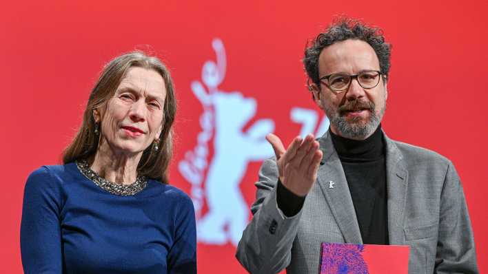 Das Leitungs-Duo der Berlinale, Mariette Rissenbeek, Geschäftsführerin, und Carlo Chatrian, künstlerischer Direktor © Jens Kalaene/dpa