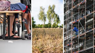 Symbolbild: Unterbringung Geflüchtete, Dürre, Wohnungsbau in Berlin. (Quelle: Picture Alliance/Gollnow/Stache/Gateau)